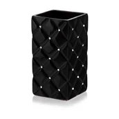 Donice - Osłonka ceramiczna wazon glamour czarny 26 cm - miniaturka - grafika 1