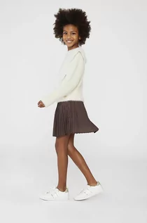 Swetry dla dziewczynek - Michael Kors sweter dziecięcy kolor biały - grafika 1