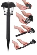 Lampy ogrodowe - Lampka Solarna Led Lampka Ogrodowa Wbijana Domek - miniaturka - grafika 1