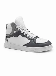 Ocieplane buty męskie sneakersy z wysoką cholewką szare V2 OM-FOSH-0139 41 - Sneakersy męskie - miniaturka - grafika 1
