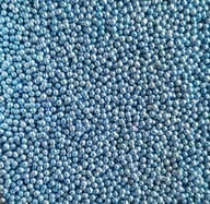 Dodatki do ciast w proszku - PEREŁKI CUKROWE METALICZNE niebieski jasne 4mm 50g - miniaturka - grafika 1
