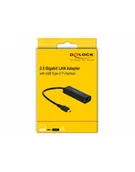 Części i akcesoria do laptopów - DeLOCK Adap. USB 3.0 Type-C> 2.5 RJ45 Gigabit LAN - miniaturka - grafika 1