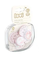 Smoczki uspokajające - Canpol babies LOVI PRIDE&JOY Dynamiczny smoczek uspokajający różowy 0-3 m-cy 22/844 2 szt 9075496 - miniaturka - grafika 1