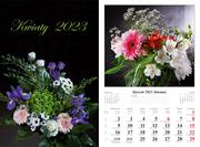 Kalendarze - Kalendarz 2023 Ścienny wieloplanszowy Kwiaty - miniaturka - grafika 1