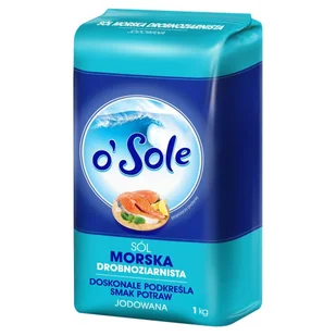 Cenos sol morska drobnoziarnista jodowana 1kg - Przyprawy i zioła sypkie - miniaturka - grafika 1