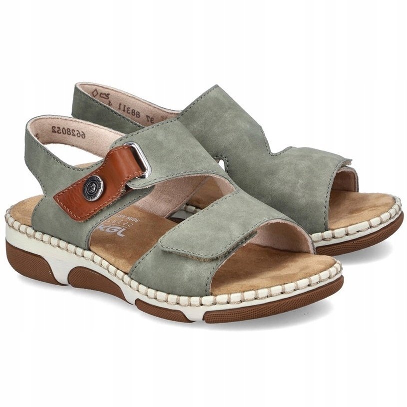 Rieker Rieker Sandals 66280-52 Zielone 39