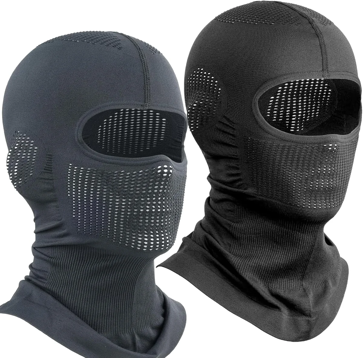 KOMINIARKA 2 SZTUKI CZARNA ZIELONA SPORTOWA PEŁNA TWARZ UNISEX ODDYCHAJĄCA