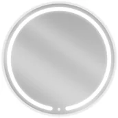 Lustra - Mexen Rose lustro łazienkowe podświetlane, okrągłe 80 cm, LED 6000K, antypara - 9810-080-080-611-00 - miniaturka - grafika 1