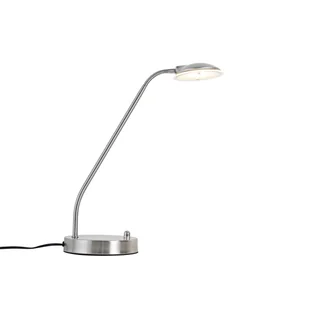 QAZQA Nowoczesna lampa stołowa stalowa z diodami LED - Eva - Lampy stojące - miniaturka - grafika 1
