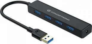 HUB USB Conceptronic Czarny - Huby USB - miniaturka - grafika 1