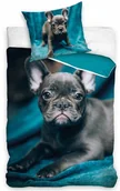 Pościel dla dzieci - Pościel Dziecięca MŁODZIEŻOWA140X200 Pies Buldog 100% Bawełna - miniaturka - grafika 1