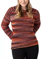 Swetry damskie - Timezone sweter damski raglanowy, Lilac Orange wielokolorowy, XXL - miniaturka - grafika 1
