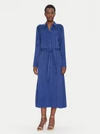 Sukienki - Fracomina Sukienka koszulowa FS25SD3002W413N8 Niebieski Regular Fit - miniaturka - grafika 1