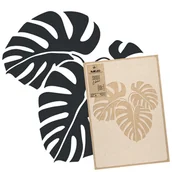 Szablony malarskie - Szablon Malarski tropikalny /45x65 liście Monstera - miniaturka - grafika 1