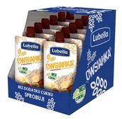 Koncentraty warzywne, przeciery - Lubella Owsianka z bananami truskawkami 100 g x 12 sztuk - miniaturka - grafika 1