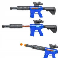Zabawki militarne - Karabin Na Piłeczki Pistolet Ręczny Wyrzutnia Duży Zestaw 8 Piłek - miniaturka - grafika 1