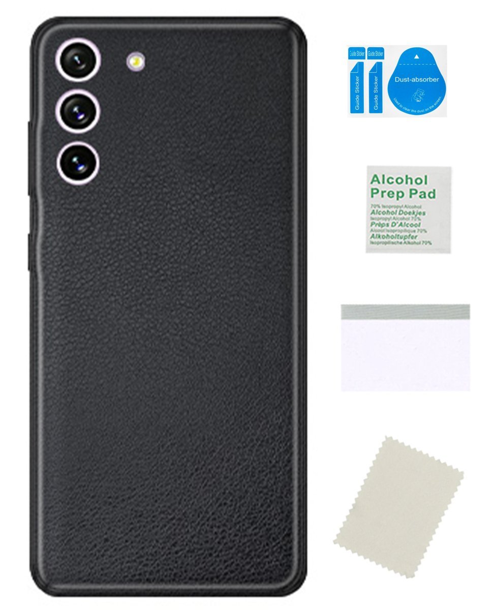 Folia ochronna do SAMSUNG GALAXY S23 PLUS na tył skin kropka czarna skórka