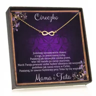 Biżuteria dla dzieci - Złoty Naszyjnik dla Córki Dedykacja Prezent 925 - miniaturka - grafika 1