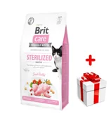 Sucha karma dla kotów - BRIT Care Cat  Grain-Free Sterilised Sensitive 2kg + niespodzianka dla kota GRATIS! - miniaturka - grafika 1