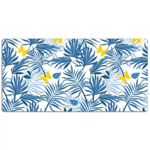 Podkładka na biurko Motyle w tropikach 120x60 cm, Dywanomat - Podkładki na biurko - miniaturka - grafika 1