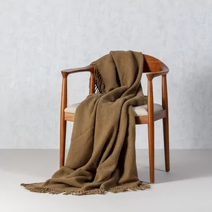 Pled Zelandia 140x200cm melange brown grey - Koce - miniaturka - grafika 1