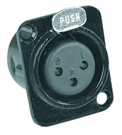 Inne akcesoria muzyczne - Proel XLR3FDLBK gniazdo tablicowe żeńskie - miniaturka - grafika 1