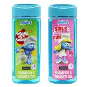 Kosmetyki kąpielowe dla dzieci - Smerfy szampon i żel pod prysznic zapach gumy balonowej pojemność 210 ml Girls just wanna have fun Smerfetka produkt wegański szybka wysyłka - miniaturka - grafika 1