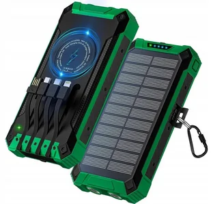 POWERBANK ŁADOWARKA SOLAR 30000mAh ŁADOWARKA INDUKCJA LATARKA LED 6x USB - Powerbanki - miniaturka - grafika 1