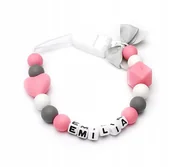 Akcesoria do smoczków - Zawieszka smoczka z imieniem EMILIA prezent GADŻET - miniaturka - grafika 1