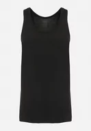 Piżamy męskie - Czarna Klasyczna Koszulka Bez Rękawów Tank Top Clecotia - miniaturka - grafika 1
