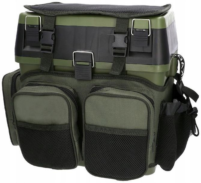 Skrzynka Siedzisko, Plecak Wędkarski, Kieszenie, Schowki 3 In 1 - Pud317x