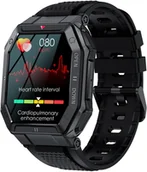 Smartwatch - GlacierX Trail Black GX-TC55 Czarny - miniaturka - grafika 1