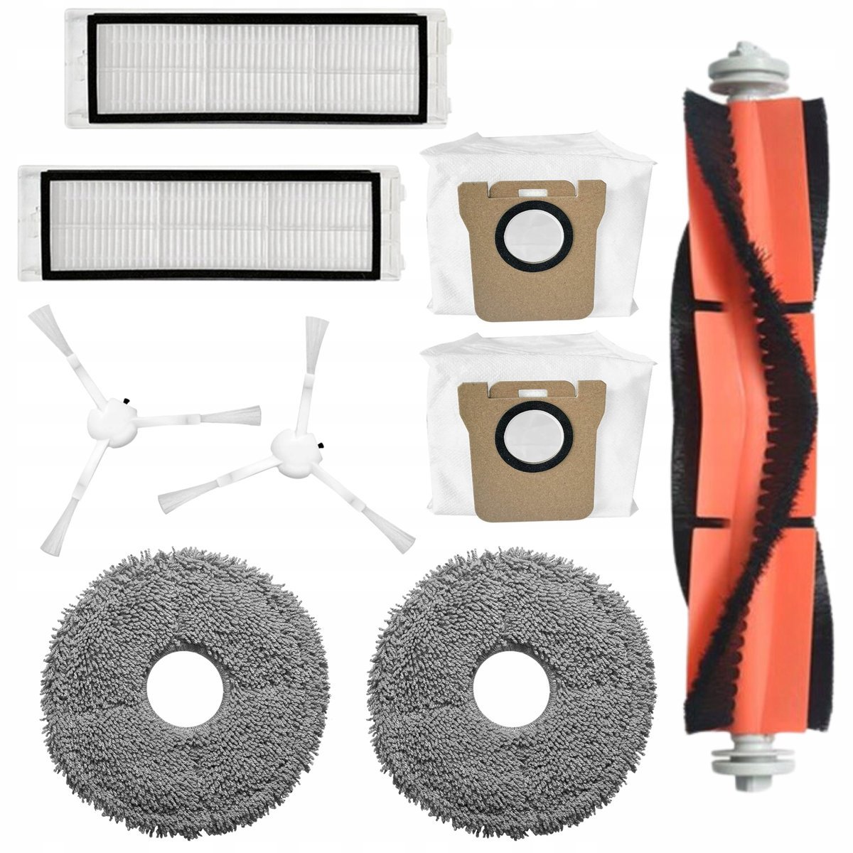 Filtry Szczotki Mopy Worki Do Xiaomi Mi Robot Vacuum X10+/X20+ Zestaw