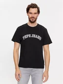 Koszulki męskie - Pepe Jeans T-Shirt Clement PM509220 Czarny Regular Fit - miniaturka - grafika 1