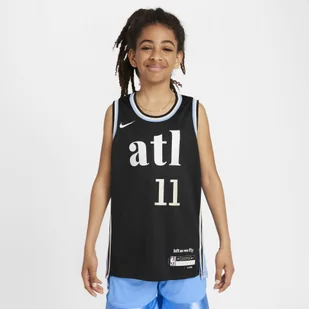 Koszulka dla dużych dzieci Nike Dri-FIT NBA Swingman Trae Young Atlanta Hawks City Edition 2023/24 - Czerń - Swetry męskie - miniaturka - grafika 1