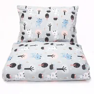 Pościel dla dzieci - Posciel 140 x 100 cm - Jelonki szare - miniaturka - grafika 1