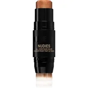 Rozświetlacze do twarzy i ciała - Nudestix Nudestix Rozświetlacze Nudies All Over Face Color Glow Bubbly Bebe 2.8 g - miniaturka - grafika 1