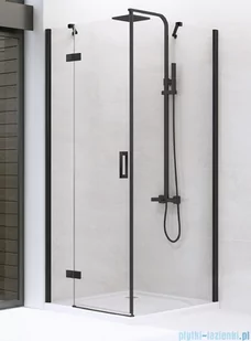 New Trendy NEW RENOMA BLACK 90x80 lewe D-0203A/D-0110B - Kabiny prysznicowe - miniaturka - grafika 2