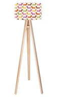 Lampy stojące - Macodesign Lampa podłogowa Kolorowe jamniki tripod-foto-273p, 60 W - miniaturka - grafika 1