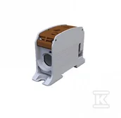 Kostki, złączki, wtyczki - Simet Złączka szynowa gwintowa Al/Cu STB 95 (87510) SIMBLOCK brązowy 81101015 - miniaturka - grafika 1