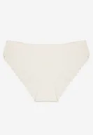 Majtki damskie - Jasnobeżowe Majtki Bezszwowe Figi Ozdobione Koronką Zeiella - miniaturka - grafika 1