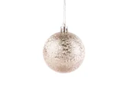 Bombki - Bombki choinkowe bladoróżowe - 8 cm - 6 szt. - miniaturka - grafika 1