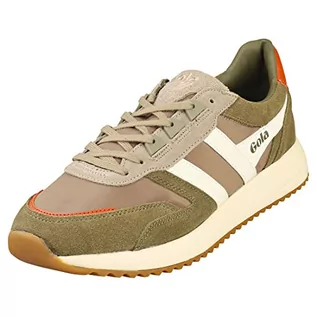 Trampki męskie - Gola Męskie trampki Chicago, Nosorożec Khaki Off White, 44 EU - grafika 1