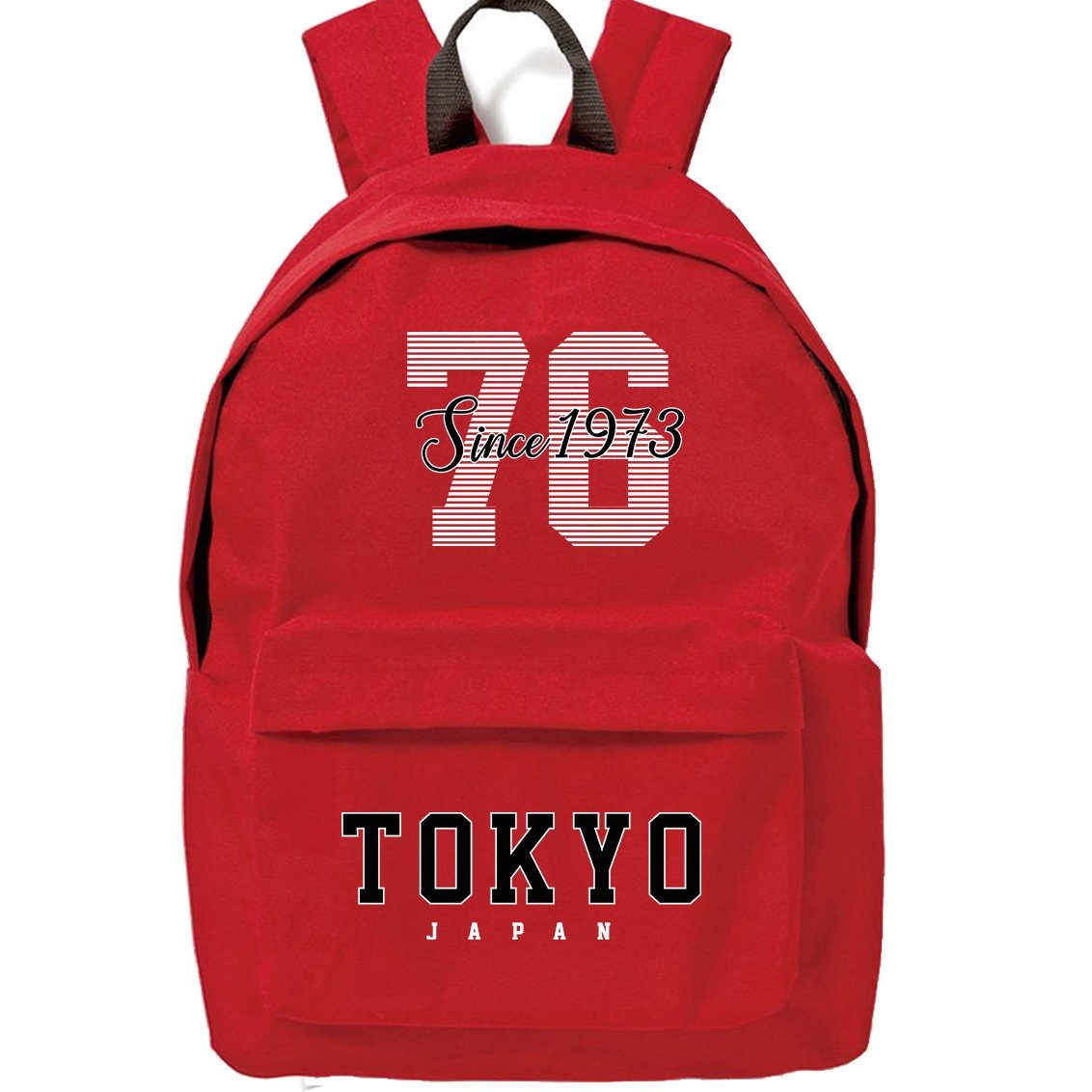 Plecak Czerwony Szkolny Młodzieżowy Tokyo Japan Styl Trendy Modny