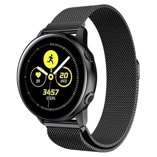 Bransoleta Uniwersalna Alogy Milanese Magnetic Strap Pasek z magnesem do smartwatcha 20mm Czarny - Akcesoria do smartwatchy - miniaturka - grafika 8