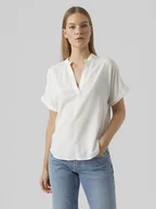 Bluzki damskie - Vero Moda Bluzka w kolorze białym - miniaturka - grafika 1