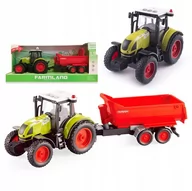 Samochody i pojazdy dla dzieci - Traktor, Ciągnik rolniczy z przyczepą Kiper Efekty - miniaturka - grafika 1