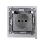 Wyłączniki światła i elektryczne - Simon Gniazdo pojedyncze 2P + Z 54 biały - miniaturka - grafika 1