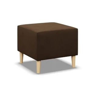 Pufa, podnóżek, Blank Mikrofaza, 51x51x40 cm, brązowy - Pufy i podnóżki - miniaturka - grafika 1
