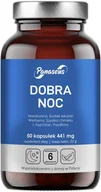 Suplementy naturalne - Panaseus Dobra Noc 50 kapsułek melatonina kozłek (5904194061609) - miniaturka - grafika 1